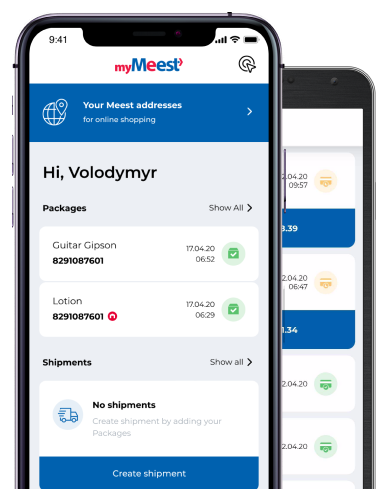 Mobile app Meest.us